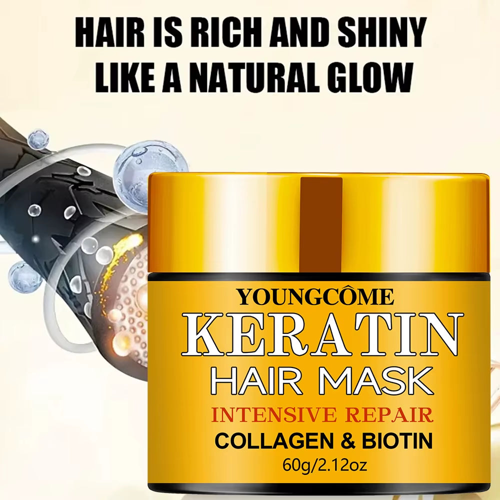 Hair Repairs Hair Mask Biotin Collagen Keratin Treatment Hairs Conditioner Hair Essential Oil Nourishing for Dry Damaged